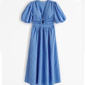 Tie Front Textured Maxi Dress